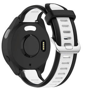 Bracelet de montre intelligente 18mm/20/22mm, fermoir à boucle élastique en Silicone pour <span class=keywords><strong>Garmin</strong></span> Forerunner 165/245/645/<span class=keywords><strong>Venu</strong></span> 2/<span class=keywords><strong>SQ2</strong></span>/Vivoactive 5/4/3 - Product Image 2