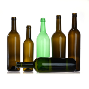 750ml Bourgogne Bouteille En Verre Ambre Bleu <span class=keywords><strong>France</strong></span> Rouge Vin Bouteille En Verre Vert Brun Couleur Bottiglia DiBarolo Bouteille avec Liège - Product Image 5