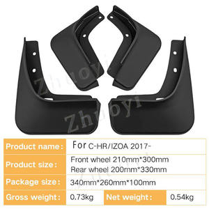 2023 nouveau garde-boue de voiture EV garde-boue évasé pour <span class=keywords><strong>Toyota</strong></span> <span class=keywords><strong>CHR</strong></span> IZOA 2020 2021 2022 garde-boue garde-boue pièces en plastique <span class=keywords><strong>accessoires</strong></span> - Product Image 2
