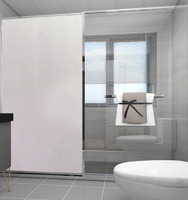 Schmetterlings-Design Selbstklebende Dekorative Statische Fensterfolie für Sichtschutz und Wärmeisolierung mit 2 Jahren Garantie für Hotels