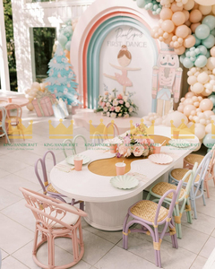 High Quality Handmade Rattan Kids <b>Chairs</b> for Wedding Birthday Event Rental Furniture Top Trend 2026 - Product Image 2