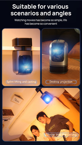 Nhà kinh doanh văn phòng xách tay Kính thiên văn Máy chiếu nhỏ thông minh máy chiếu TS-1 cắm trại ngoài trời Dã Ngoại 1080P cao lumens máy chiếu - Product Image 4