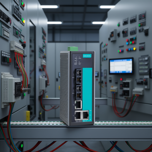 Commutateur Ethernet industriel géré Moxa EDS-405A-MM-SC à 5 ports, montage sur rail DIN - Product Image 3