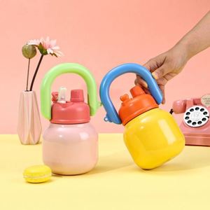 Double Wall Vacuum Insulated Stainless Steel Tumbler <b>Large</b> Capacity Leakproof <b>Water</b> <b>Bottle</b> Handle Lid 6-12 Hours Thermal - Product Image 1
