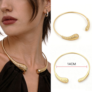 Conector de Hebilla Metálica Dorada con Forma de Lágrima y Acabado Plateado, Diseño Duradero - Product Image 2