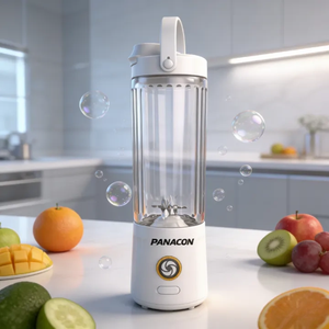 Mixeur portable USB 550 ml avec batterie, 6 lames, mode turbo, broyage de glace, mélange intensif pour smoothies, milkshakes, jus frais, utilisation en voiture - Product Image 2