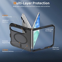 Coque de téléphone portable magnétique antichoc transparente en TPU pour iPhone 18 Fold, la plus vendue, protection intégrale, approvisionnement en détail