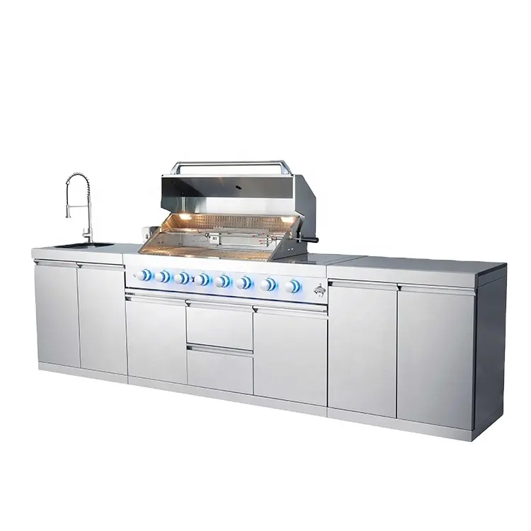 Hgg2002u-Parrilla de barbacoa a Gas de acero inoxidable, 20 pulgadas, producto para jardín y exterior