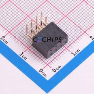 A2541HWR-2x4P Pin Socket Bent Lead Through Hole,P=2.54mm Connector 2x4P 2.54mm 2.54mm Square Hole - Product Image 1