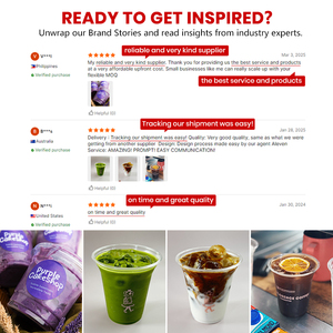 Ly nhựa PET dùng một lần trong suốt có nắp, in logo tùy chỉnh, đường kính 98mm, dung tích 12, 14, 16, 18, 20, 24oz, dùng cho trà sữa, cà phê đá - Product Image 6