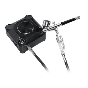 Mini pompe aérographe 7,0 cc à alimentation par gravité, double action, vitesse réglable, électrique portable pour art, peinture Gundam, nail art - Product Image 3