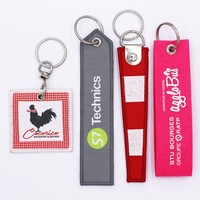 Étiquettes de bagages personnalisées en feutre brodé en chenille avec monogramme, pour voiture, moto, double face