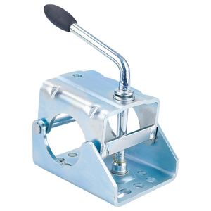 Soporte de <span class=keywords><strong>rueda</strong></span> <span class=keywords><strong>Jockey</strong></span> de <span class=keywords><strong>60mm</strong></span> de acero chapado en zinc, soporte de abrazadera de gato de remolque de alta resistencia para <span class=keywords><strong>rueda</strong></span> <span class=keywords><strong>Jockey</strong></span> para remolques nuevos - Product Image 1