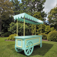 Chariot de salle à manger personnalisé chariot de dessert de fleurs chariot de bar sucré chariot de décoration de mariage de fête en plein air