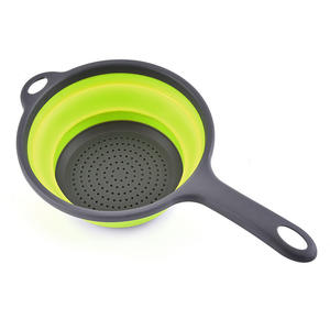 Keukengereedschap Voedselveilig Keuken Opvouwbaar Opvouwbaar Vergiet Plastic Vruchten Afdruiprek Zeef - Product Image 4