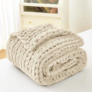 Grande corde épaisse câble moelleux tricoté couverture personnalisé doux Cobijas <span class=keywords><strong>Plaid</strong></span> polaire jeter couverture gros fil couvertures pour l'hiver - Product Image 5