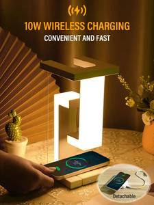 Creative Magnetic Levitation LED <b>Wireless</b> Charging Desk Lamp Creative Gift Light Touch <b>Switch</b> Decorative Light - Product Image 4