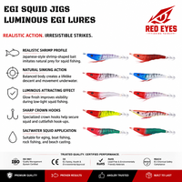 Échantillon Gratuit Le Plus Vendu Leurre Souple Réaliste Lumineux pour Crevettes et Écrevisses, Nouveau Design, Yeux Rouges, Vente en Gros