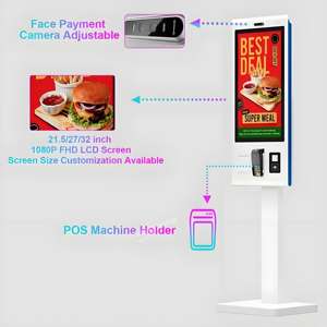 Kiosque libre-service haut de gamme de 27 pouces pour intérieur, avec <span class=keywords><strong>lecteur</strong></span> de codes-barres, impression de factures et paiement par <span class=keywords><strong>QR</strong></span> code, pour hôtels et stations balnéaires - Product Image 4