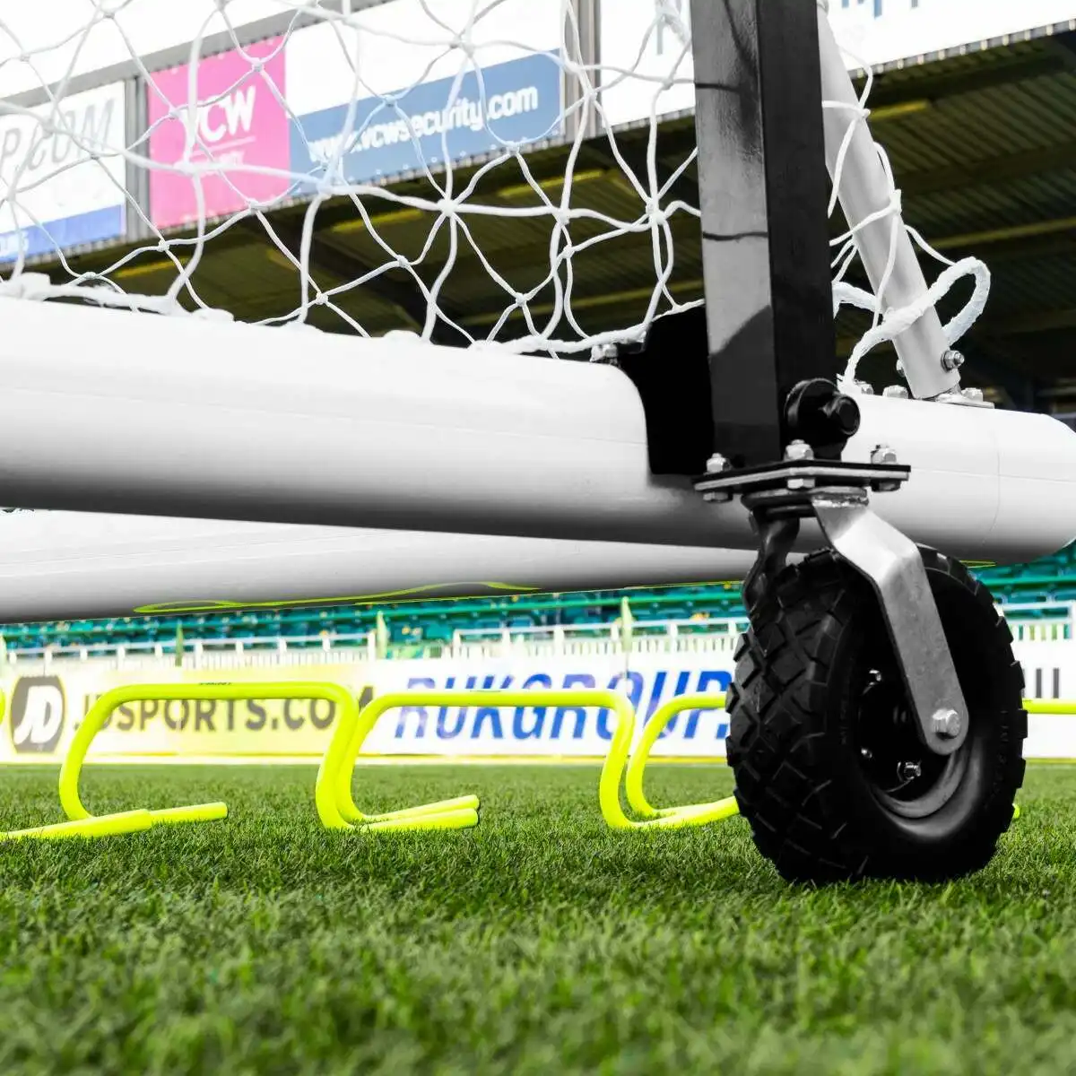 Wheels for soccer goal Soccer goal rotate 360 degrees standard size