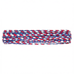 High Quality 5mm Braided <b>Leather</b> Cord in Pink & Yellow round Shape Bolo for Jewelry Making-Wholesale Price - Product Image 1