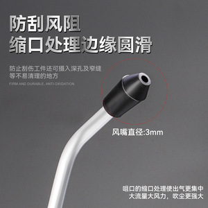 Extended Length Small Air Blower Industrial Grade High Pressure Adjustable Pneumatic For Narrow Space Cleaning - Product Image 4