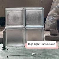 Briques de verre transparentes de style européen, blocs imperméables et durables, cloison de douche, décoration pour salon, chambre à coucher, cuisine