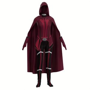 Disfraz de Cosplay de <span class=keywords><strong>Wanda</strong></span> Vision & Scarlet Witch, Serie de TV del mismo estilo, incluye chaleco, pantalones de vestir con personaje Animal - Product Image 6