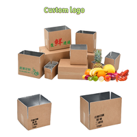 Boîtes isolées de carton de refroidisseur de nourriture pour transporter les propriétés congelées d'isolation thermique de chaîne du froid de viande