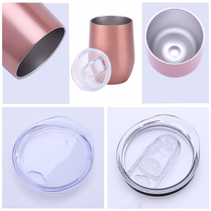 Wholesale Sale Coffee Milk <strong>Tumbler</strong> 12oz Stainless Steel <strong>Wine</strong> <strong>Tumbler</strong> with Lid - Product Image 3