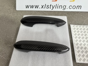 Accessoires de voiture véritable fibre de carbone sèche porte poignée extérieure garniture de poignée de porte pour BMW série 3 G20 LCI 2022 <span class=keywords><strong>2023</strong></span> - Product Image 3