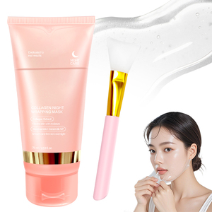 Masque de nuit coréen au collagène personnalisé OEM, masque peel-off au collagène pour une peau éclatante - Product Image 1