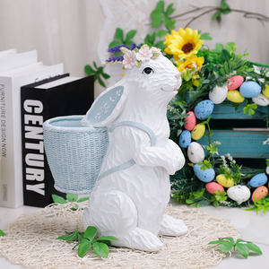 تمثال أرنب للحديقة لطيف من Redeco تمثال أرنب عيد الفصح الحديث للمنزل ديكور سطح المكتب لتزيين الحفلات - Product Image 2