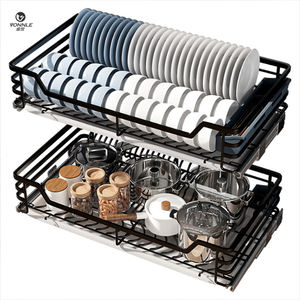 <span class=keywords><strong>Cuisine</strong></span> commerciale en acier inoxydable, écologique, multifonctionnelle, moderne, avec paniers de <span class=keywords><strong>rangement</strong></span> à quatre côtés pour armoire de <span class=keywords><strong>cuisine</strong></span> - Product Image 2