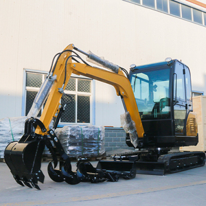 免费送货。 久保田发动机。 3吨迷你挖掘机带铲斗。 履带式小型挖掘机价格。 花园迷你挖掘机 - Product Image 4