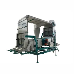 Limpiador de cacao de alta capacidad, máquina de limpieza de arroz con arroz y cereales con limpiador de pantalla de aire doble