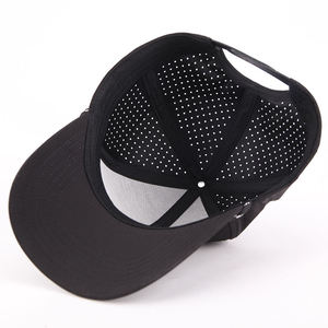Tùy Chỉnh Ngoài Trời Thể Thao Golf Sun Hat Nhanh Chóng Làm Khô Trọng Lượng Nhẹ 6-Panel Laser Đục Nylon Lưới Mũ Bóng Chày Với Chuỗi - Product Image 5