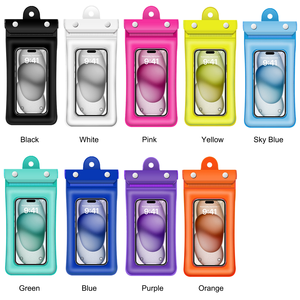 Tamaño Universal Color sólido PVC Airbag flotante natación teléfono móvil impermeable almacenamiento bolsillo bolsa paquete bolsas a prueba de agua caso - Product Image 2