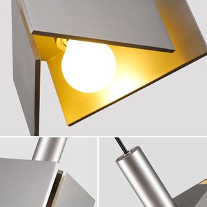 Minimalist <b>Square</b> Pendant <b>Light</b> <b>Led</b> E27 Single Head Nordic Style Bedroom Restaurant Bar <b>Ceiling</b> Lamp - Product Image 2