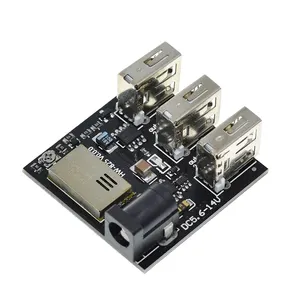 TZT DC-DC 9V/12V To 5V 8A Step Down Power Charger Bank Board 3 USB Mini Charging Module Step-Down Buck Converter For Arduino