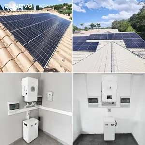 Sunark ไฮบริดนอกระบบพลังงานแสงอาทิตย์แบบกริด 5Kw 10Kw 20Kw 30Kw ระบบพลังงานแสงอาทิตย์ที่สมบูรณ์แบบระบบพลังงานแสงอาทิตย์ภายในบ้าน