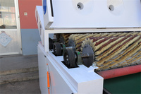 Ponceuse à tambour automatique à quatre rouleaux droits de 1000 mm de largeur pour portes en bois, meubles et panneaux