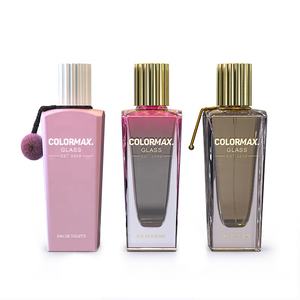 Bottiglie di Profumo in Vetro Quadrate Colorate Personalizzate OEM & ODM con Stampa a Incisione Acida e Erogatore a Pompa |   Marca <span class=keywords><strong>ColorMax</strong></span> - Product Image 2