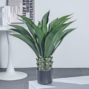 Planta Artificial de Agave Meng Jie de 30cm-100cm, Plástico PU en Maceta, Decoración Interior - Product Image 4