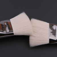 Kuas Foundation Rambut Sintetis Grosir Gagang Kayu Ujung Datar Kuas Makeup Profesional