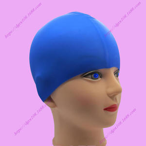 Bonnet de bain en silicone pur 60g, unisexe, couleur unie, protection des oreilles pour la natation et les sports nautiques - Product Image 1