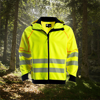JIADE – Sweat à capuche zippé intégral en tissu softshell 3 couches, coupe ample, pour printemps-automne, sécurité sur chantier, vêtements d'extérieur personnalisés
