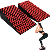 Blocs de cale de squat rampe de squat professionnelle antidérapante pour les squats surélevés au talon plate-forme de levage de mollet pour l'entraîneur de planche oblique