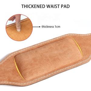 Fitness Spots allenamento allenamento palestra vita posteriore pelle bovina sollevamento pesi Powerlifting cintura a leva per sollevamento pesi in pelle - Product Image 5