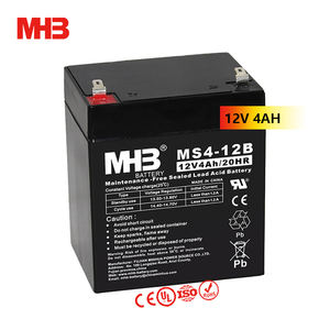 Batterie solaire Mhb Ms4-12B 10h 20h Batterie de sécurité au plomb-acide rechargeable UPS <span class=keywords><strong>12V</strong></span> <span class=keywords><strong>4ah</strong></span> pour outil électrique - Product Image 1